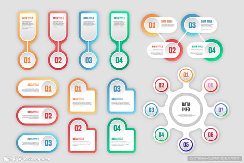 信息圖表設計圖 信息技術咨詢服務的可視化解決方案